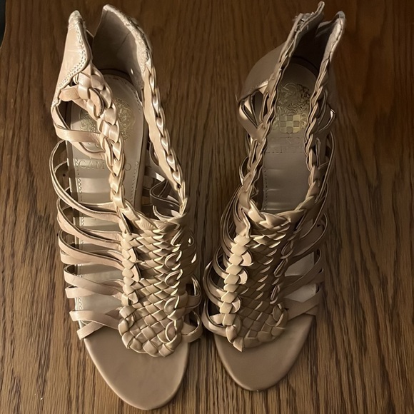 Vince Camuto Alaizah Soft Braided Leather Caged Sandal Size 7 - Picture 5 of 7